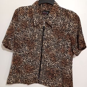 Animal Print Blouse/Top by M.H.M.